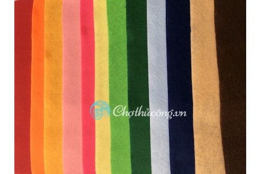 Vải nỉ mềm 45*45cm làm thú bông handmade an toàn VNXK