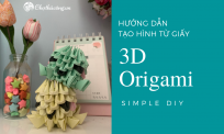 Hướng dẫn xếp bạch tuộc giấy 3D trang trí đơn giản | 3D Origami Tutorial
